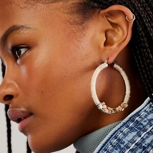 Free People Whitney Hoop Earrings NWT